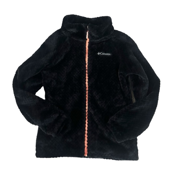 Columbia Youth Girls' Fire Side Sherpa Full Zip Fleece - Cozy Hooded Jacket